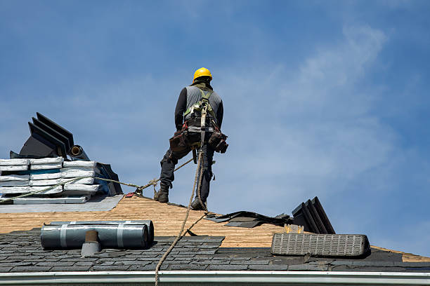 Professional Roofing technician working in Brewster, MA